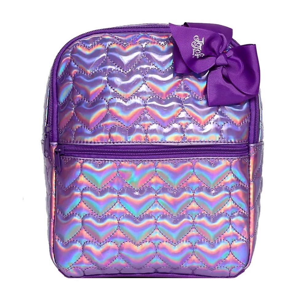 JoJo Siwa Hearts Quilted Mini Backpack with 3D Bow